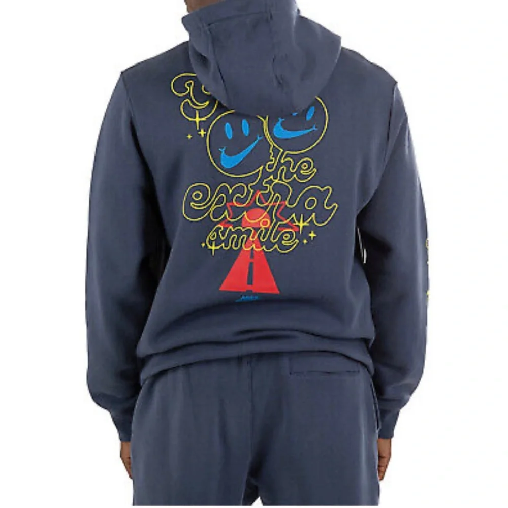 Nike Nsw Club Fleece Smile Pullover Hoodie Mens Style : Dq3520 SIZE XXL - Picture 4 of 4